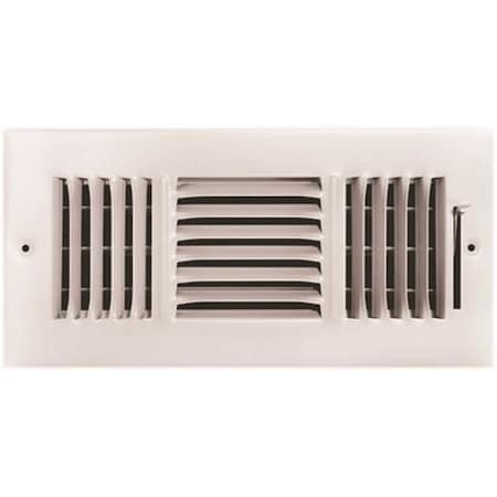 Tru Aire 10 in. x 4 in. 3-Way Steel Wall/Ceiling Register 103M 10X04